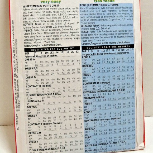 Vintage Petite Dress Pattern DIY Sew Butterick 5362 Size 6-8-10 Uncut - Picture 2 of 6